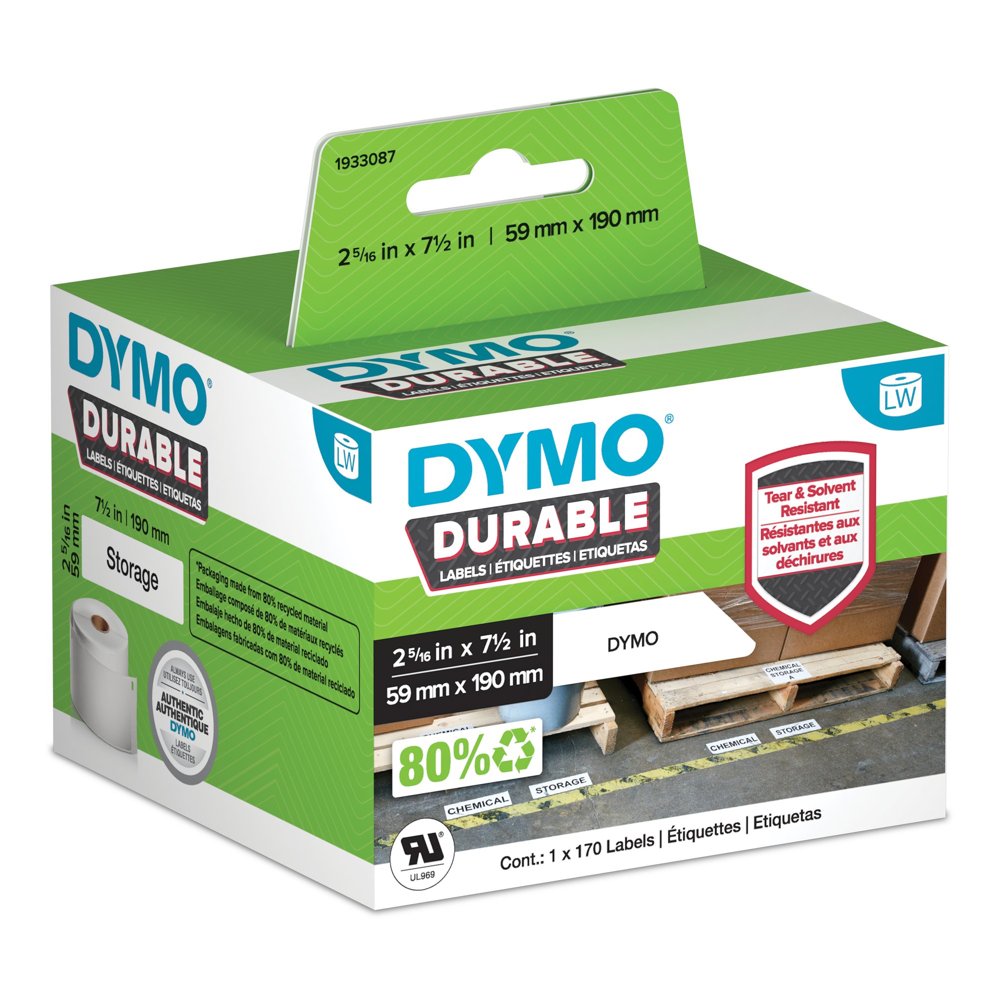 DY LW Dur MP Label 59x190mm
