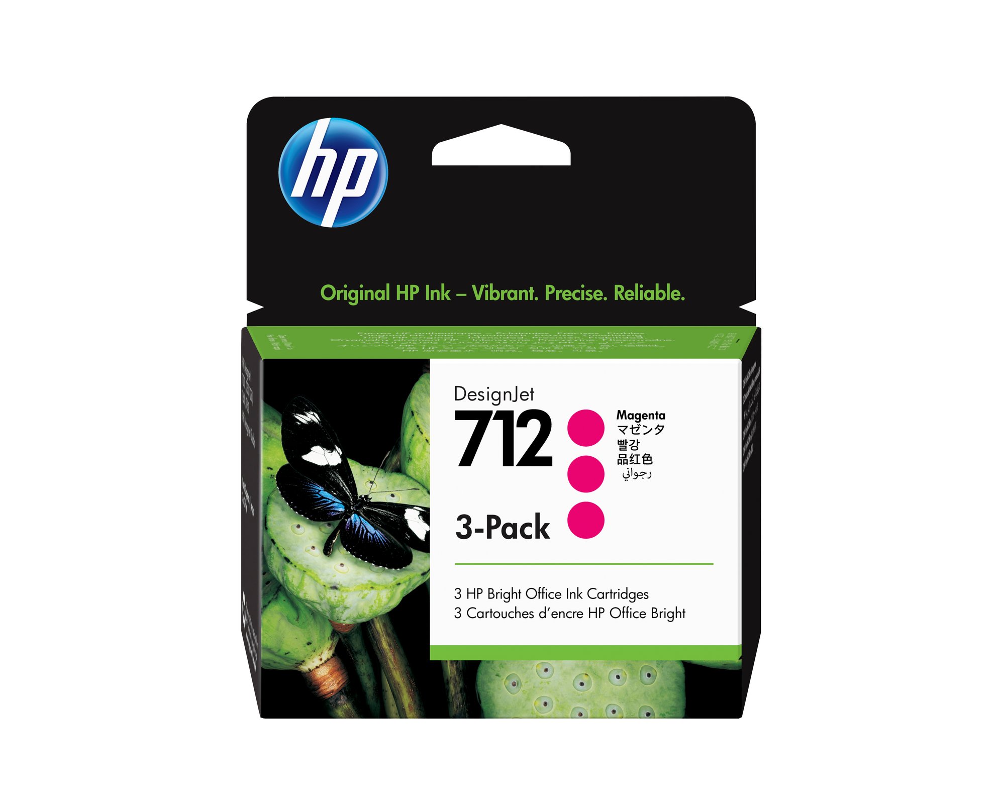 HP 712 3-Pack 29-ml Magenta