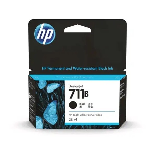 HP 711B 38ml Black Ink Cartridge
