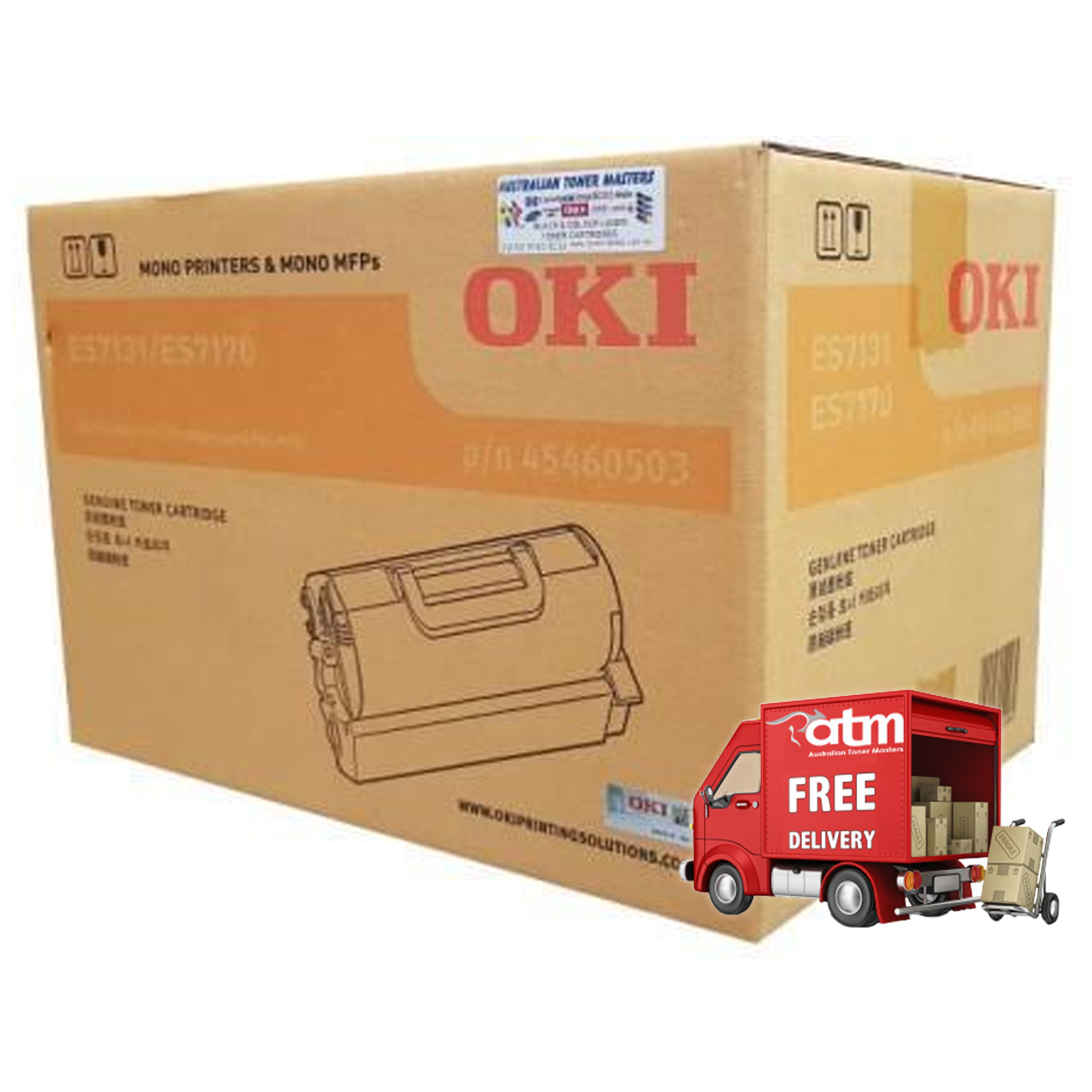Oki Toner Cartridge For ES7131/ES7170 Black 36000 Pages