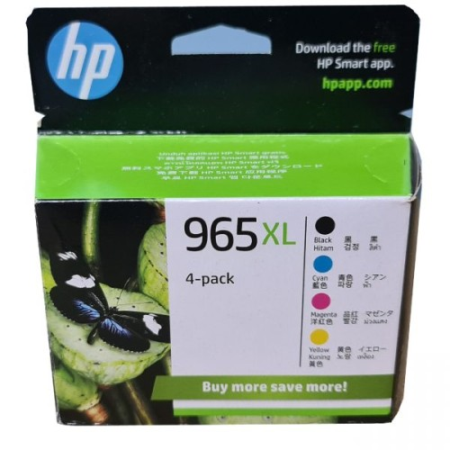 HP 965XL CMYK Ink Cartridge Combo 4-Pack