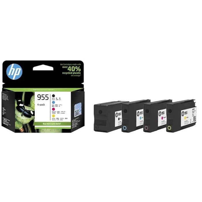 HP 955 CMYK Ink Cartridge Combo 4-Pack