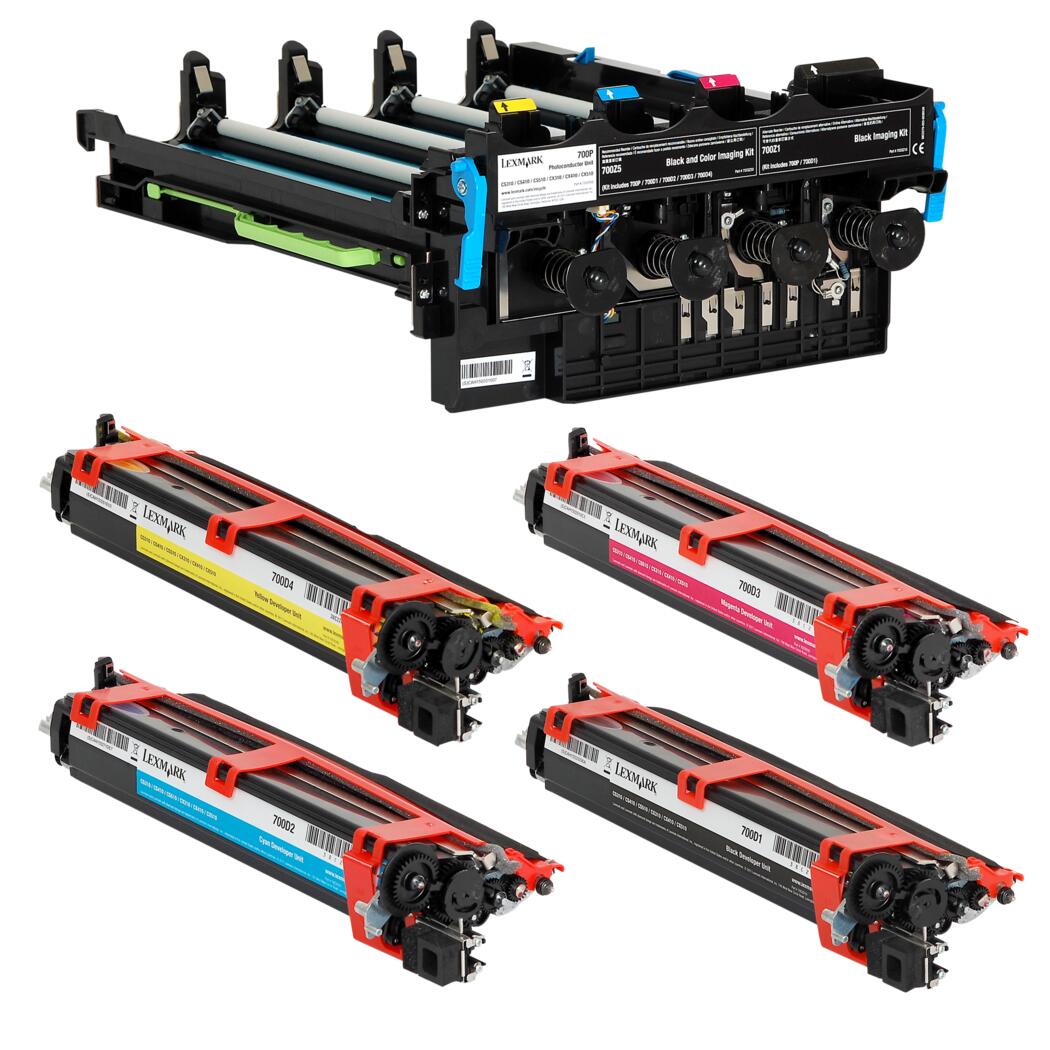 Lexm 700Z5 Bk & Clr Image Unit