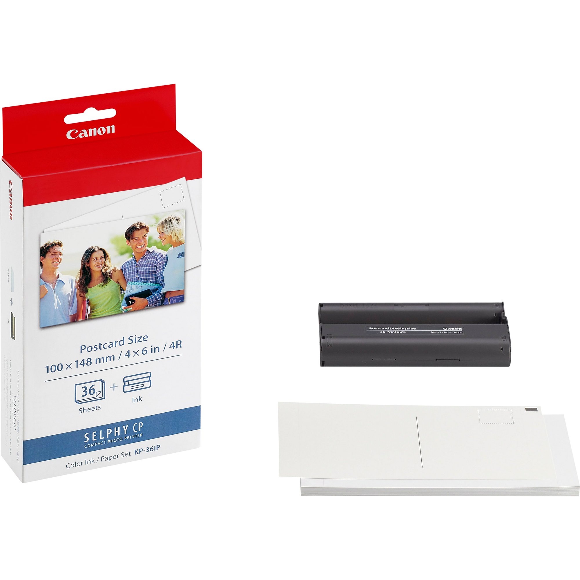 Canon KP-36IP Selphy 6x4 Photo Paper & Ink Kit - 36 Sheets