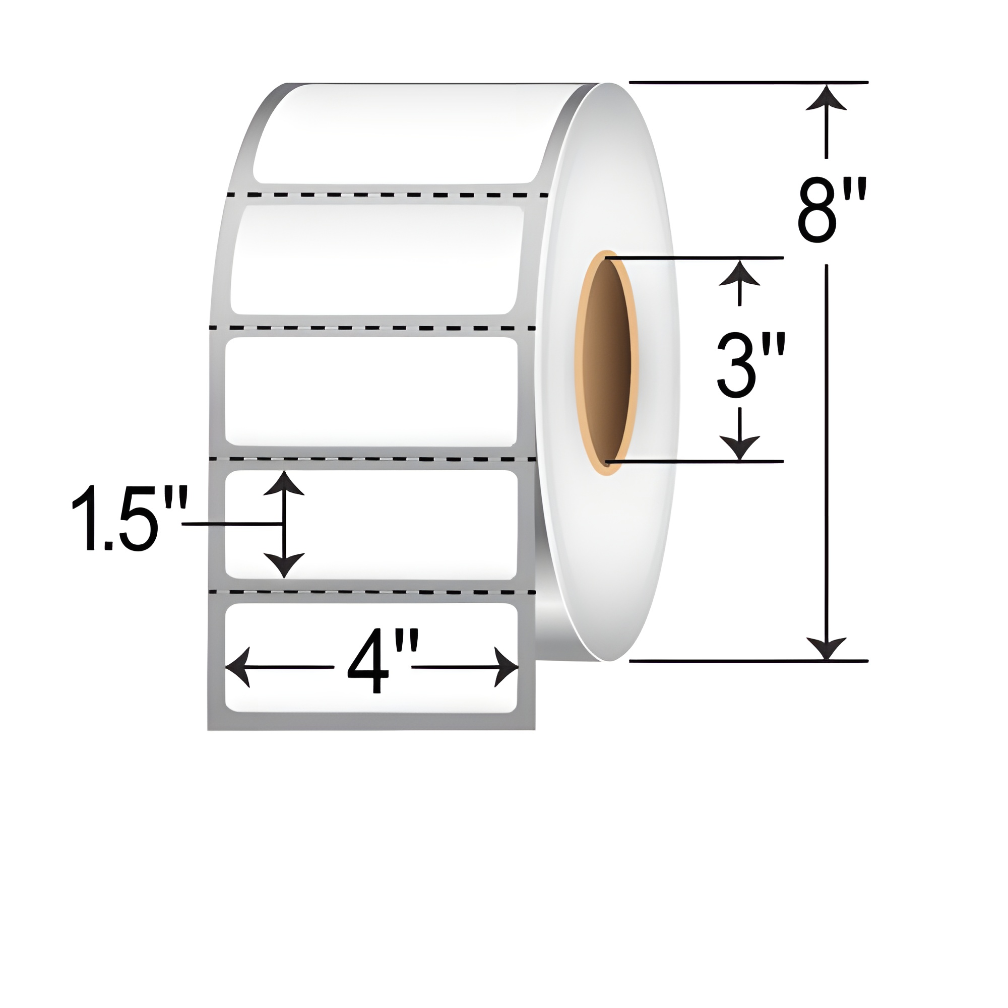Label Paper 4x1.5in (101.6x38.1mm) TT