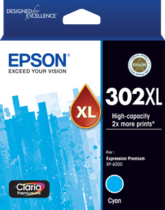 302XL CYAN CLARIA PREM INK
