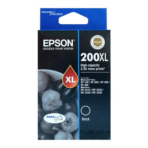 Epson 200XL Black High Yield Ink Cartridge