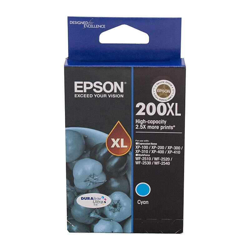 Epson 200XL Cyan High Yield Ink Cartridge