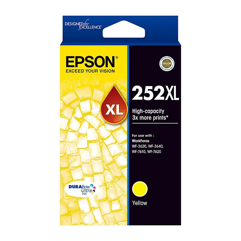 Epson 252XL Yellow High Yield Ink Cartridge