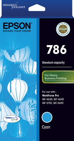 786 Std Cyan DURABrite ink (800 page yie