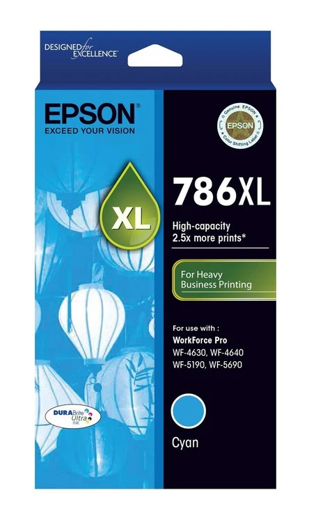 786XL High Capacity DURABrite Ultra Cyan