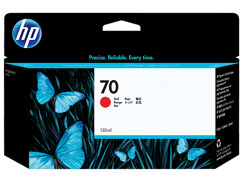 HP #70 130ml Red Ink C9456A