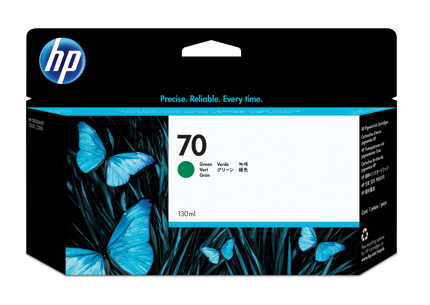 HP 70 130ml Green Ink Cartridge
