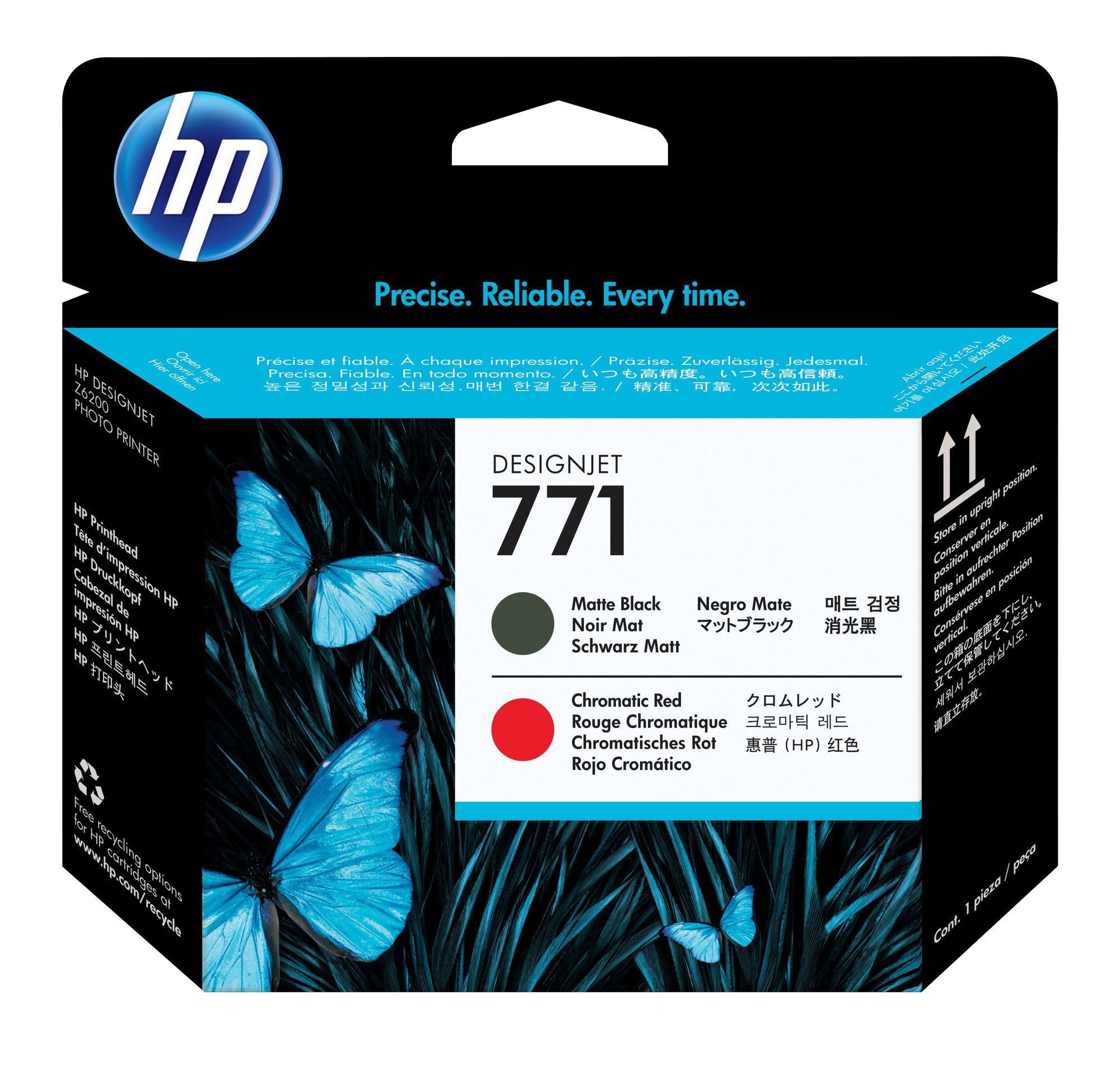 HP 771 Mte Bk/Chromatic Red Printhead