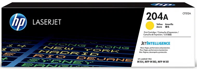 HP 204A Yellow LaserJet Toner Cartridge