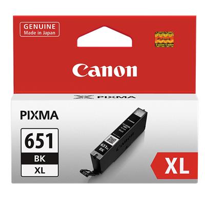 Canon CLI651XLBK XL Black High Yield Ink Cartridge