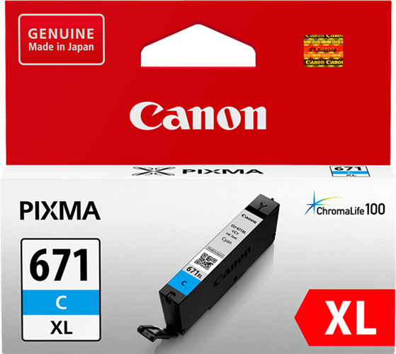 Canon CLI671XLC Cyan High Yield Ink Cartridge