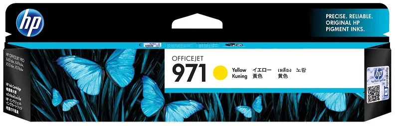 HP #971 Yell Ink Cart CN624AA