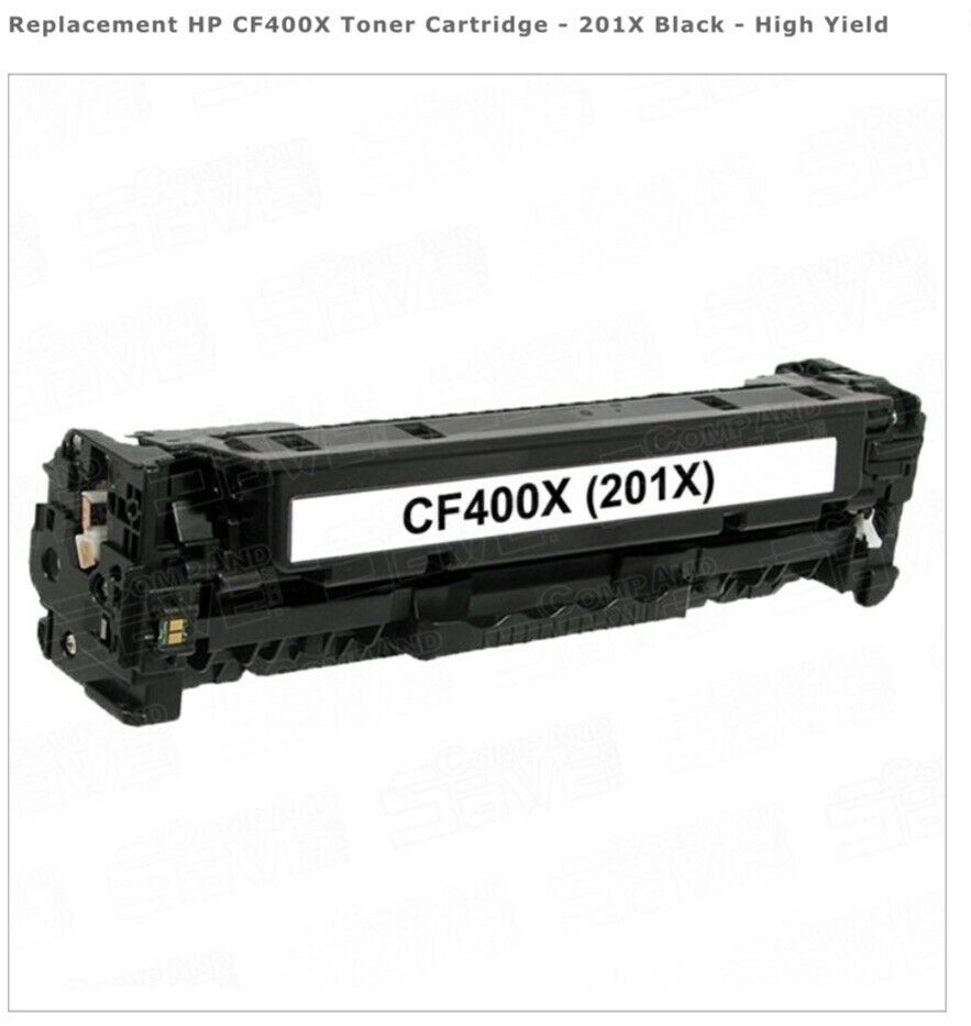 HP 201X (CF400X) Black Toner Cartridge - PrinterDirect Compatible