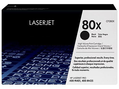 HP 80X (CF280X) Black Toner Cartridge - PrinterDirect Compatible