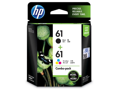 HP 61 BLACK / TRI-COLOR COMBO PACK INK C