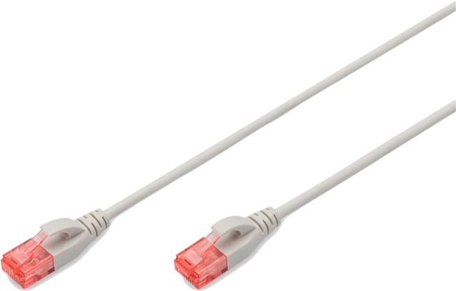 Digitus UTP Slim CAT6 Patch Lead - 0.5M Grey