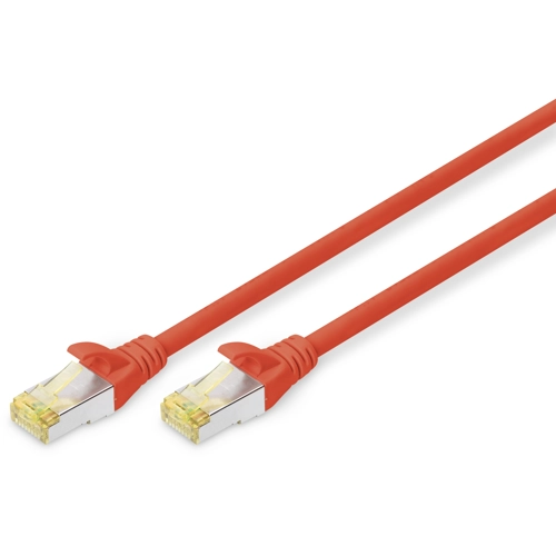 Digitus S-FTP CAT6A Patch Lead - 0.5M Red