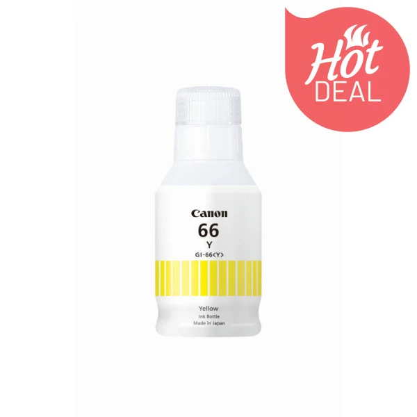 Canon GI66Y Yellow MAXIFY MegaTank Ink Bottle