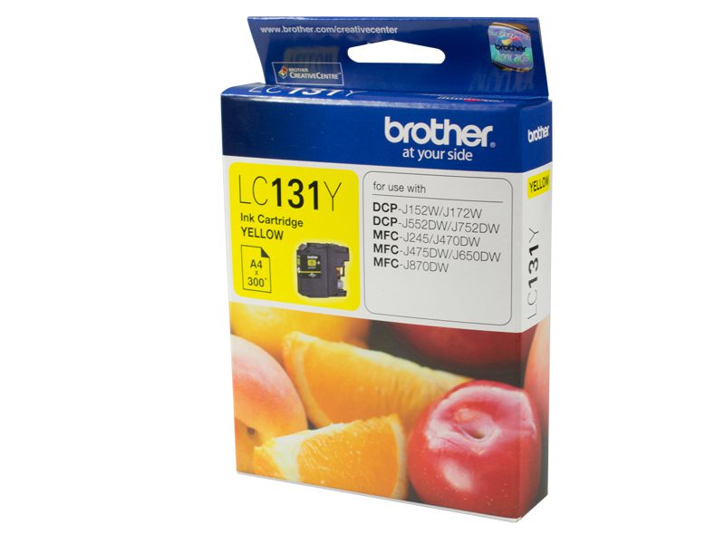 Brother LC131Y Yellow Ink Cartridge