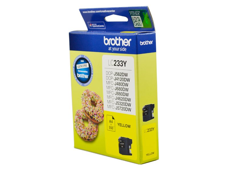 Brother LC233Y Yellow Ink Cartridge