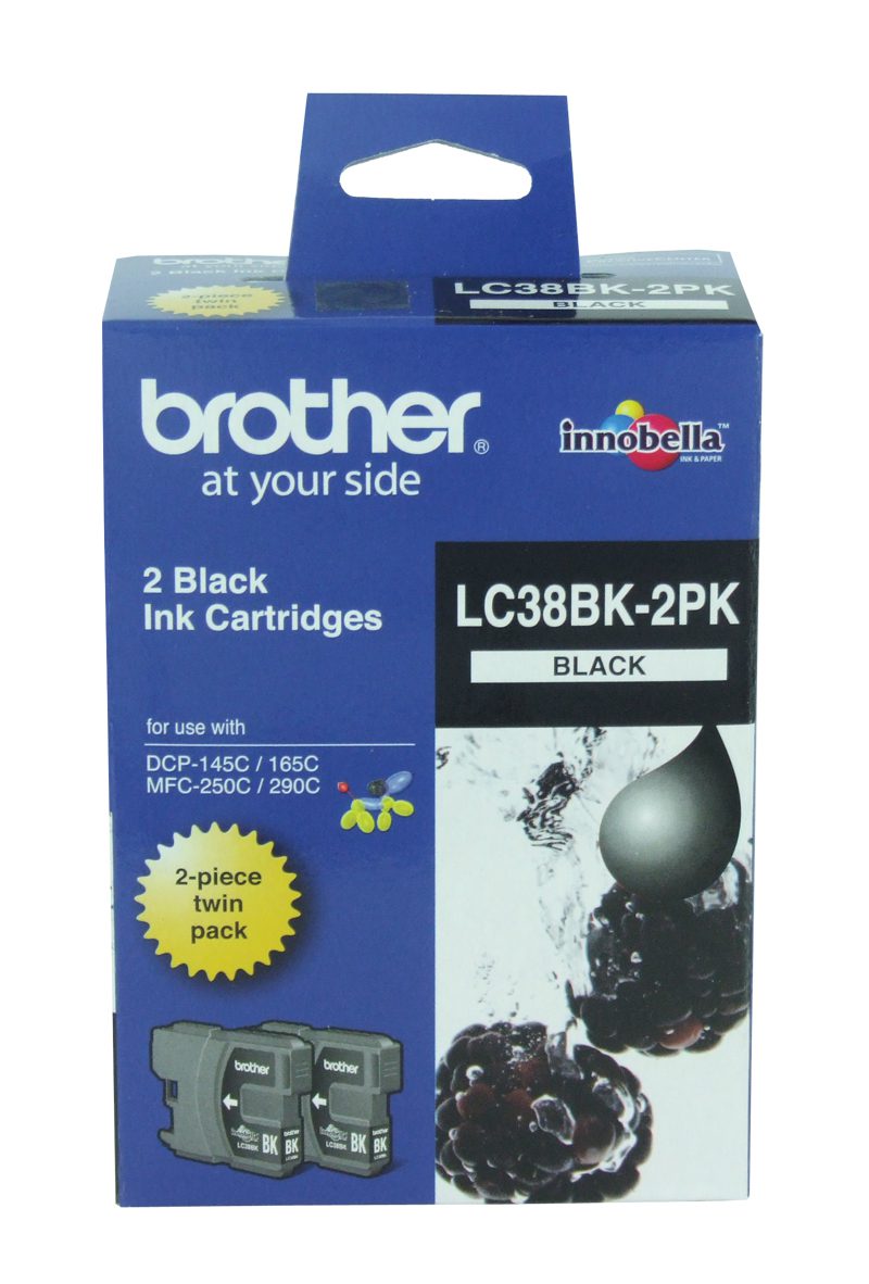 LC38 BLK Ink CART-2 pk