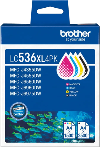 Brother LC536XL3PK 3 - Pack Ink Cartridge