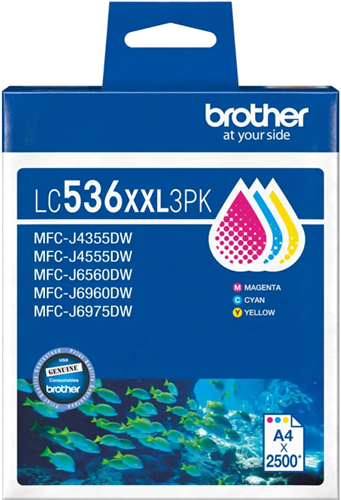 Brother LC536XXL3PK 3 - Pack Ink Cartridge