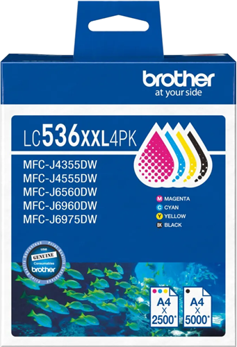 Brother LC536XXL4PK 4 - Pack Ink Cartridge