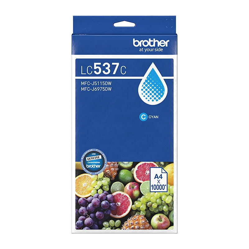 Brother LC537C Cyan Ink Cartridge