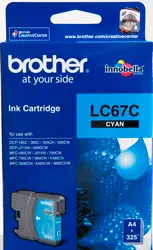 Brother LC67C Cyan Ink Cartridge
