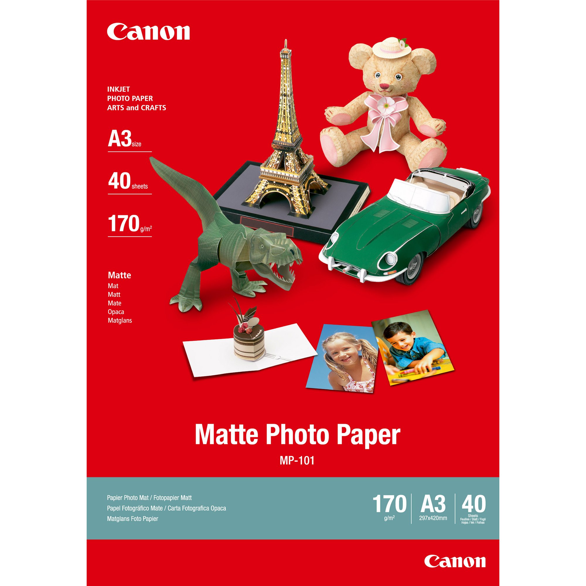 Canon MP-101 A3 Matte 170gsm Photo Paper - 40 Sheets