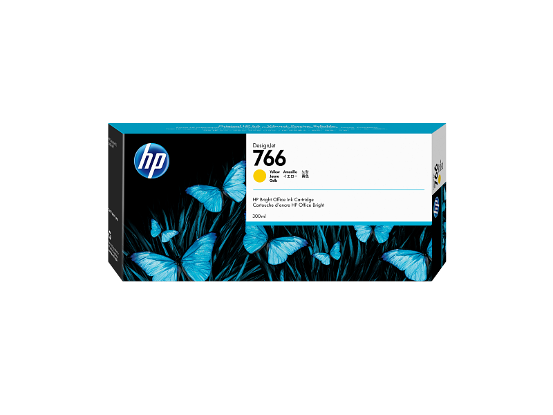 HP 766 300-ml Yellow InkCrtg