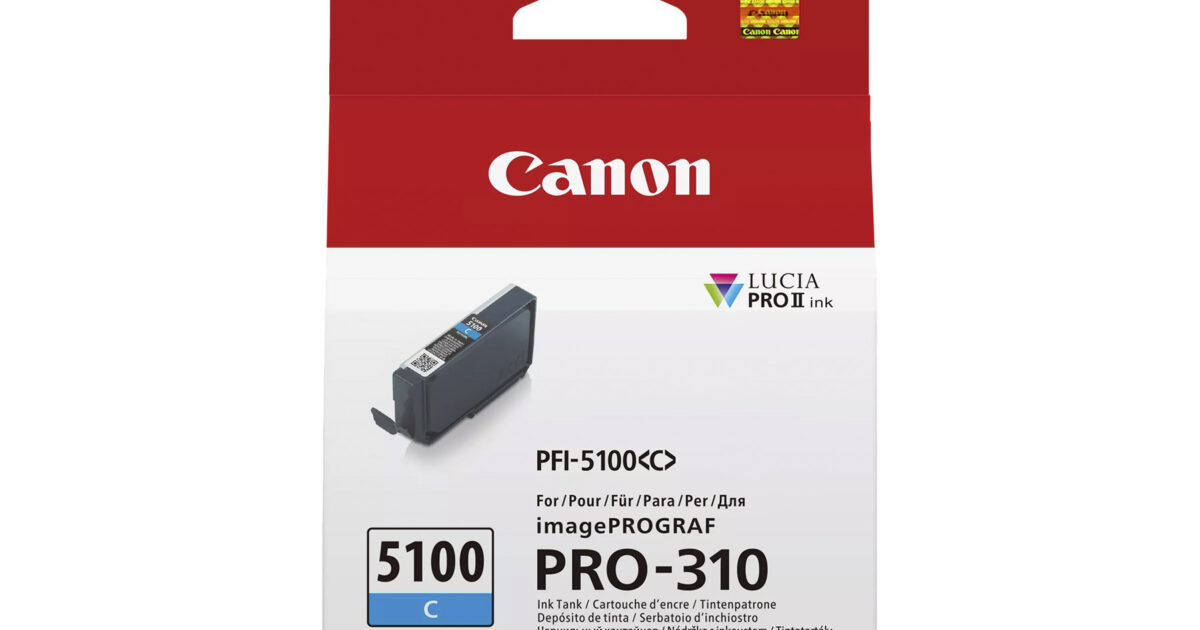 Canon PFI5100 Cyan Ink Cart