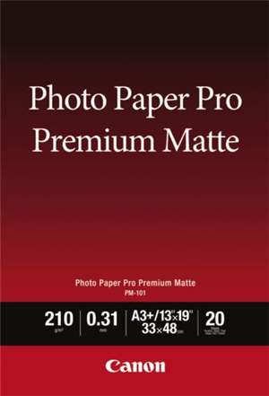 Canon PM-101 A3+ Matte 210gsm Photo Paper Pro Premium - 20 Sheets