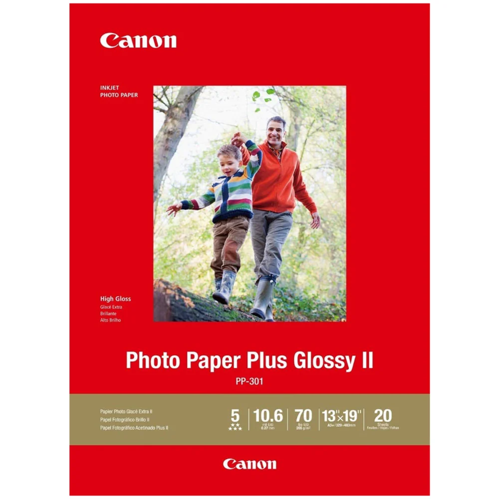 Canon PP-301 A3 Glossy II 275gsm Photo Paper - 20 Sheets