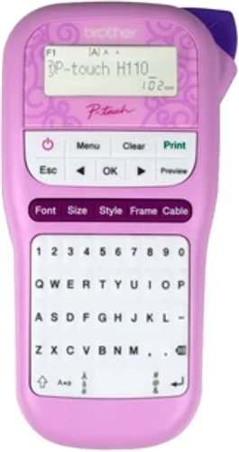 Brother PTH110PK Durable P-Touch Pink Label Printer $20 Cashback