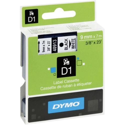 Dymo Blk on Wht 9mm x7m Tape