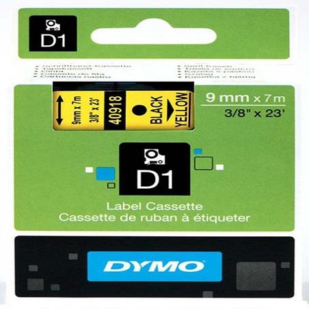 Dymo Blk on Yell 9mm x7m Tape