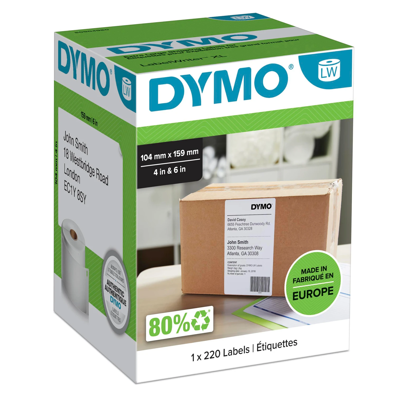 Dymo Ship Label 104mm x 159mm