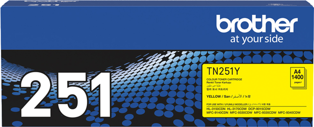 Brother TN-251Y Yellow Toner