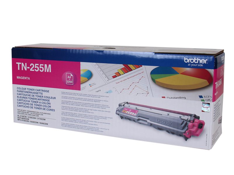 Brother TN-255M Magenta High Yield Toner