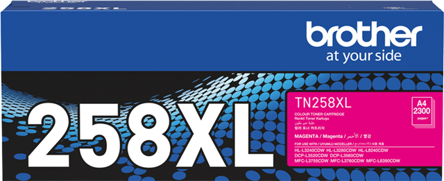 Brother TN258XLM High Yield Toner Magenta