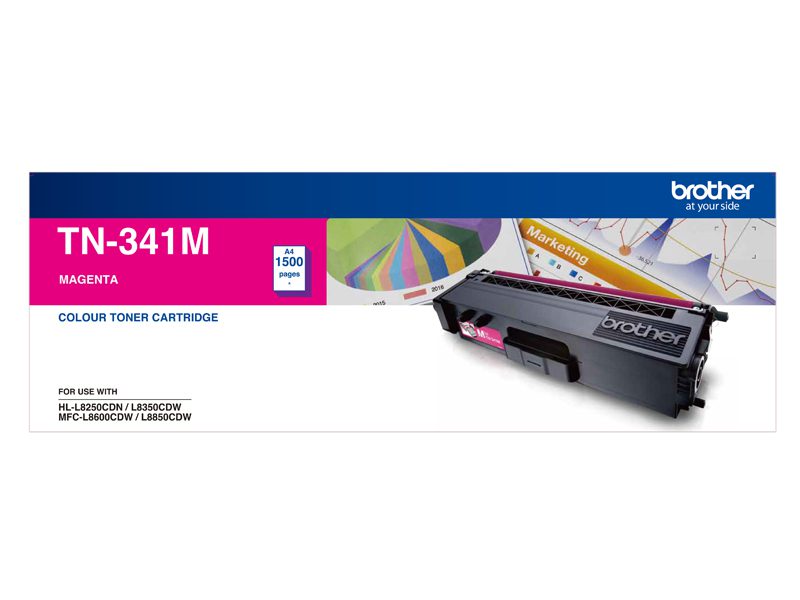 Brother TN-341M Magenta Toner