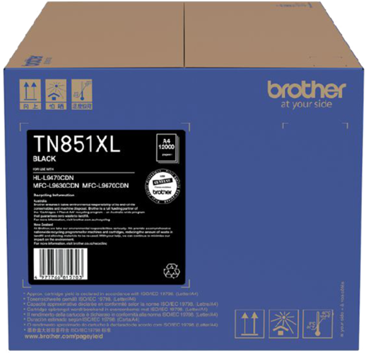 Brother TN851XLBK Black High Capacity Toner